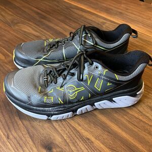 Hoka One One Infinite Men’s Size 11 Black Grey Volt Running Shoes Sneakers
